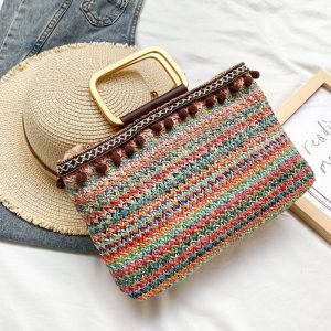 Summer Straw Woven Handbag For Women